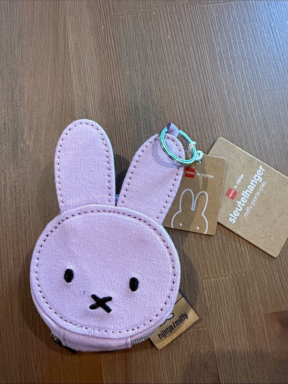 NWT - Miffy Pink Coin Pouch Keychain